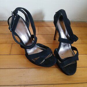 Beautiful Dark Blue Strappy Heels